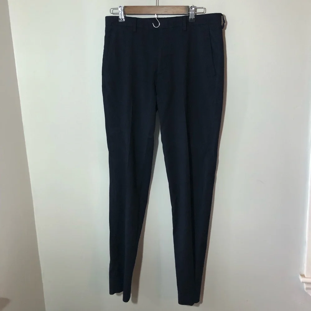 J crew mens ludlow slim fit navy suit pants 32x34 wool blend